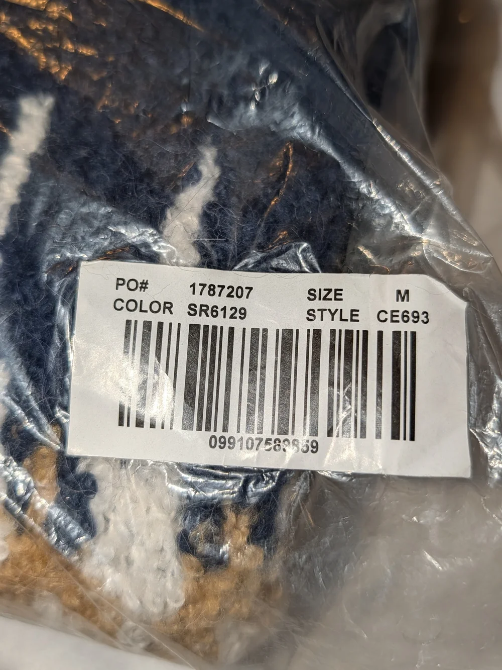 J. Crew Fair Isle Johnny-Collar Sweater Bouclé Yarn Blue Multi NWT